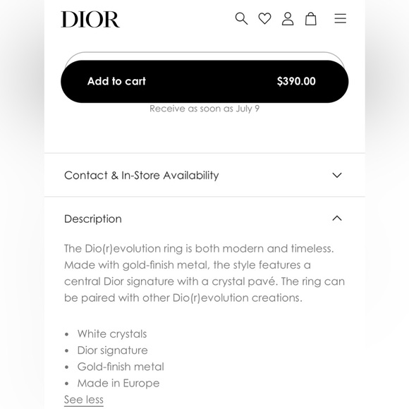 Dio(r)evolution Ring Size Small - Picture 9 of 9